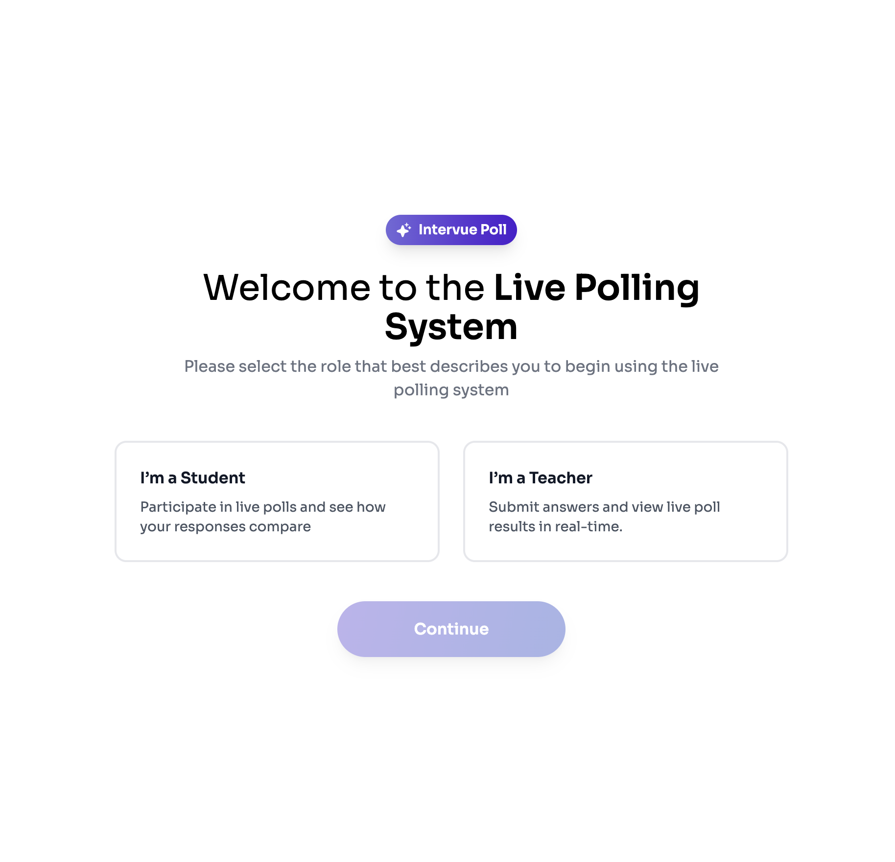 Live Polling System