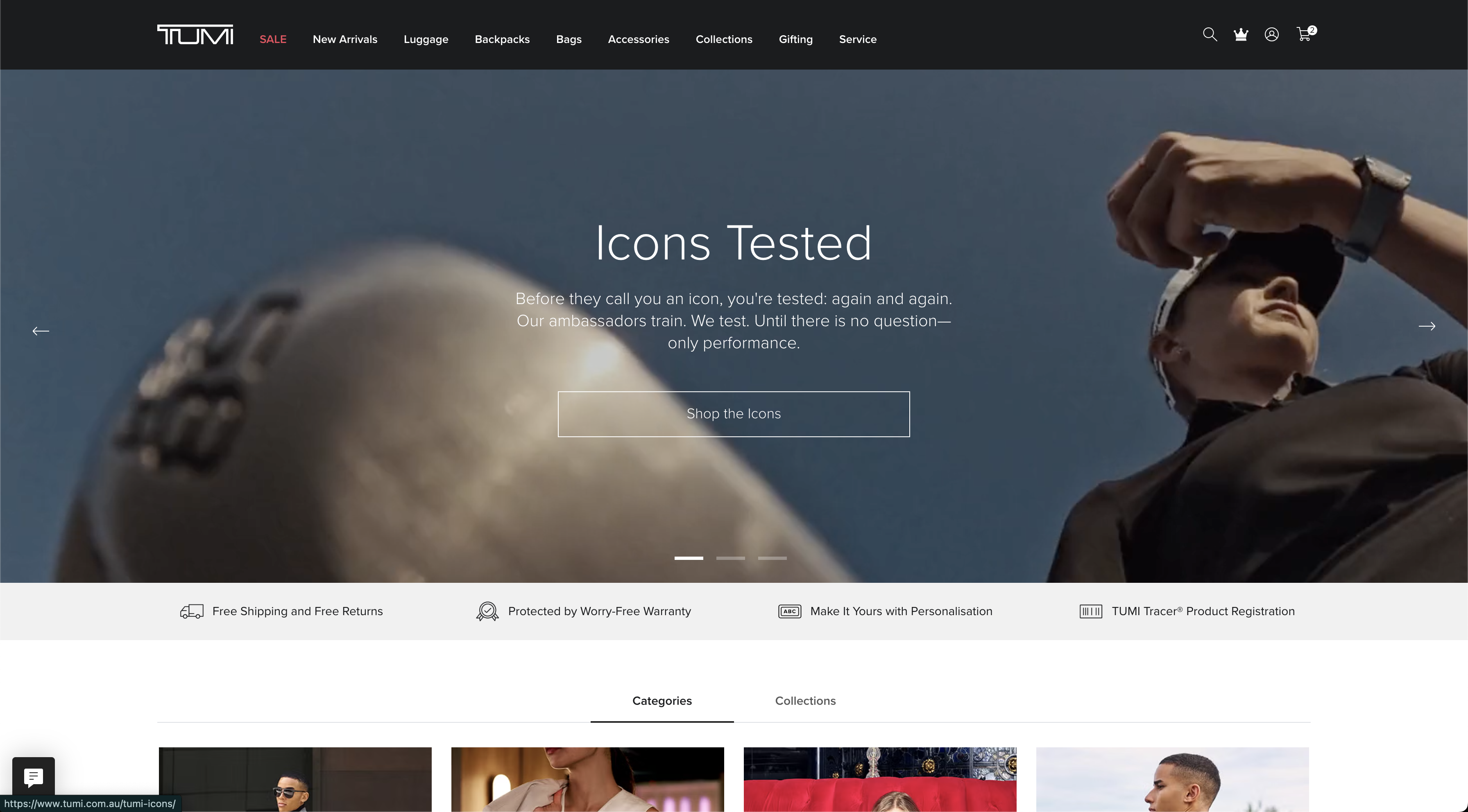 TUMI AU – eCommerce